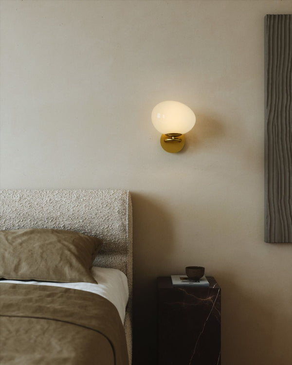 Mouth-blown Asymmetrical Glass Wall Light