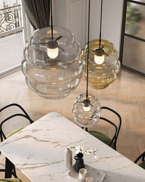 Mouth - Blown Crystal Cloud Pendant Light | Blimp - Lighting Collective