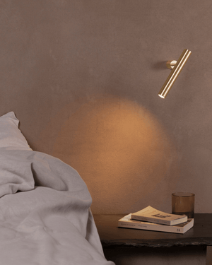 Natural Brass Contemporary Spotlight - Lighting Collective
