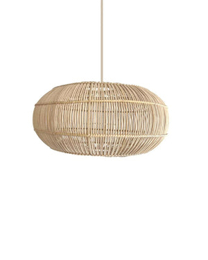 Organic Rattan Weave Pendant Light - Lighting Collective