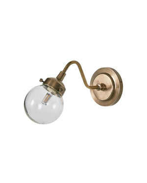 Outdoor Industrial Brass Wall Light
