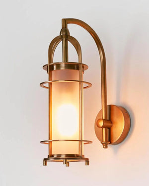 Outdoor Modern Caged Wall Light