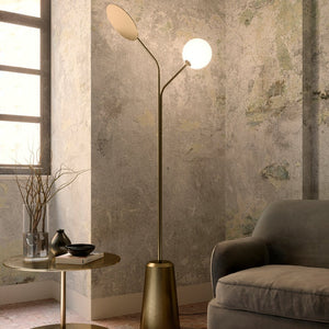 Contemporary Brass Floor Lamp