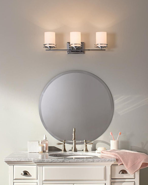 Polished Chrome 3 Light Bathroom