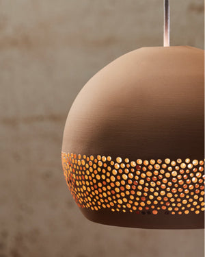 Handmade Perforated Dome Pendant | SpongeRo