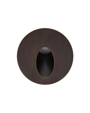 Recessed Low Voltage Round Step Light | Antique Brass