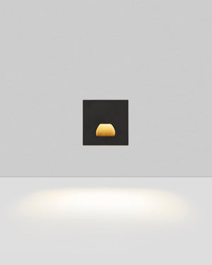 Small black square light fixture