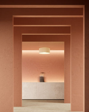 Ribboned Cotton Ceiling Light