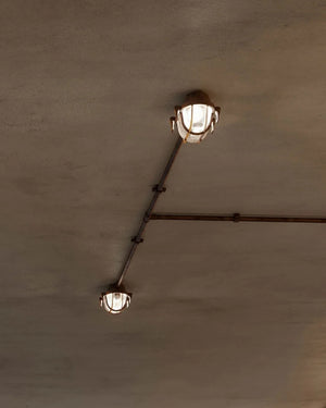 Round Outdoor Wall or Ceiling Light | Small Oval | Lighting Collective