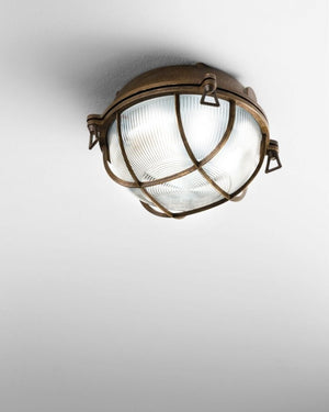 Round Outdoor Wall or Ceiling Light | Small Round | Lighting Collective