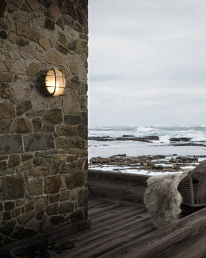 Round Sea Bunker Industrial Wall Light