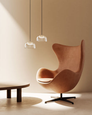 Rounded Glass Pendant Light - Lighting Collective
