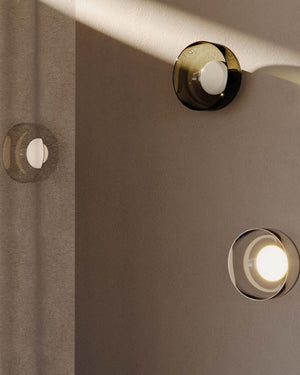 Elegant Oblong Striped Glass Pendant