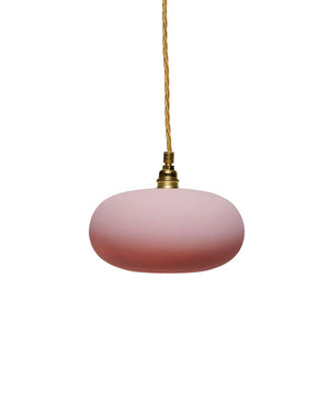 Sanded Danish Hand Blown Glass Pendant | Gold - Lighting Collective
