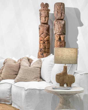 Sculptural Organic Timber Table Lamp | Sura