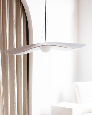 Simple Grooved Wave Pendant Light | Lighting Collective
