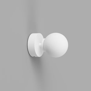 Simple Orb Wall Light | Small White | Lighting Collective