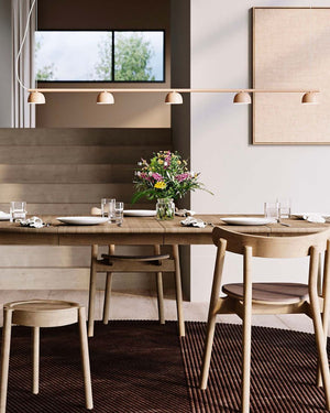 Simplistic Five Light Rail Pendant-Lighting Collective