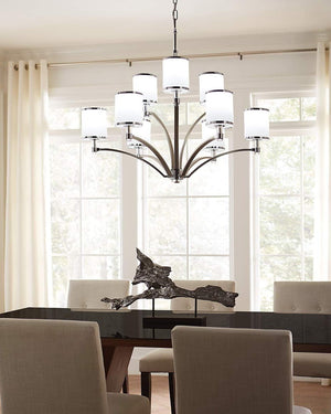 Sleek Contemporary Chandelier | Assorted Sizes-Lighting Collective