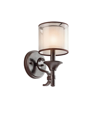 Sleek Contemporary Double Shade Bronze Wall Light-Lighting Collective