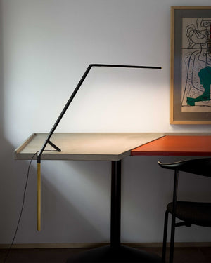 Slender Black T-Shape Table Lamp-Lighting Collective