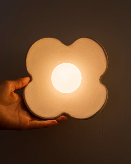 Floral-shaped light fixture