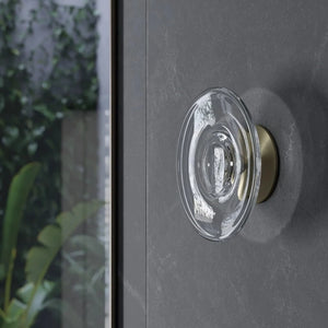 Hand-blown Glass Disc Wall Light | Detail