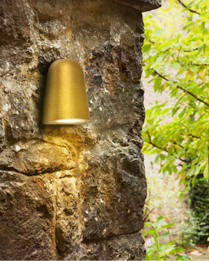 Solid Brass Contemporary Outdoor Wall Light - Lighting Collective