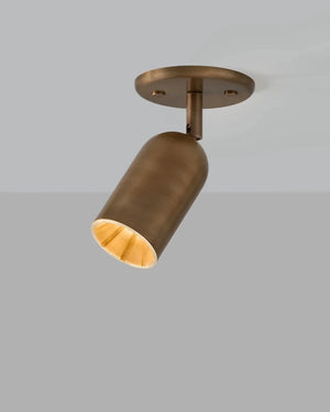 Solid Brass Spot Ceiling Light - Lighting Collective