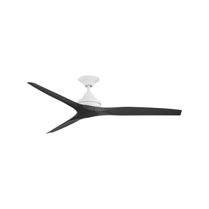 Spitfire AC | Contoured Blades Ceiling Fan with Bronze Motor | Black | Lighting Collective