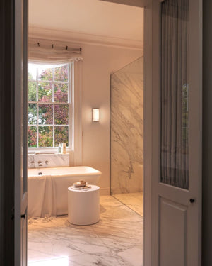 Square Reeded Glass Wall Light - Lighting Collective