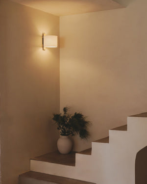 Symmetrical Timber Wall Light