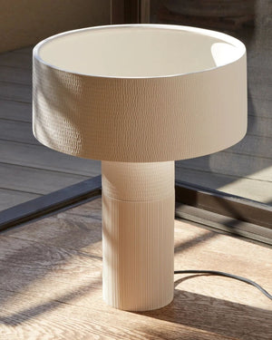 Textured Wide Shade Table Lamp | Terra - Lighting Collective