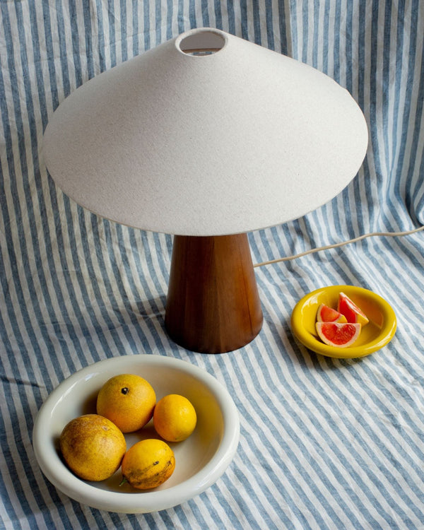 Timber & Linen Table Lamp