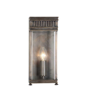 Traditional Brass Georgian Half Lantern Wall Light | Various Colours & Sizes-Lighting Collective
