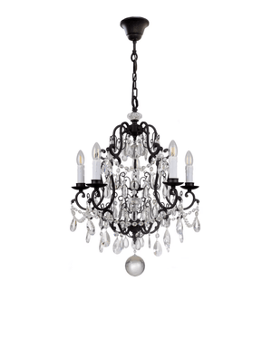Traditional Bronze Crystal Tear Drop Pendant Chandeliers | Assorted Sizes - Lighting Collective