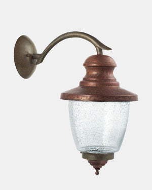 Traditional Italian Down Wall Light Seeded