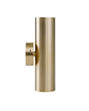 Up & Down Pillar Light | Brass | TRIColour-Wall Lights-Lighting Collective