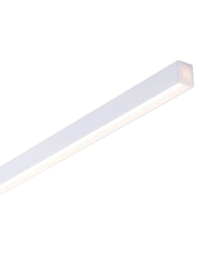 White Recessed Strip Linear Pendant | Integrated Power Cord | Assorted Sizes-Pendants-Lighting Collective