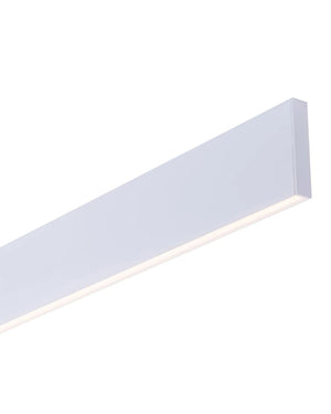 Wide White Linear Pendant | Integrated Power Cord | Assorted Sizes-Pendants-Lighting Collective