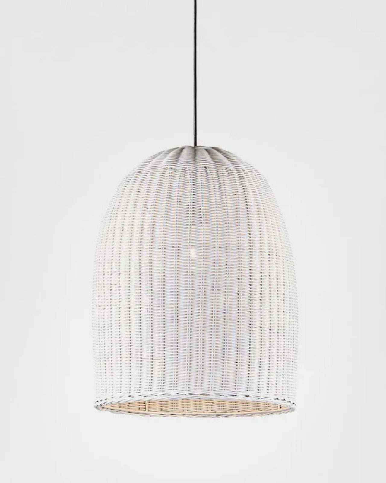 Woven Rattan Bell Pendant | Lighting Collective