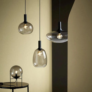 Round Smoked Glass Pendant | Lighting Collective