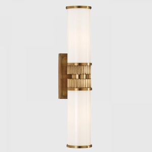 Traditional Pillar Wall Light Brass