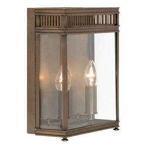 Traditional Brass Georgian Half Lantern Wall Light | Various Colours & Sizes-Wall Lights-ELSTEAD (Lightco)-Lighting Collective