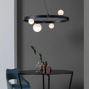 Inspired Circular Linear Pendant