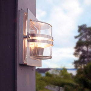 Square Steel External Wall Light | steel 