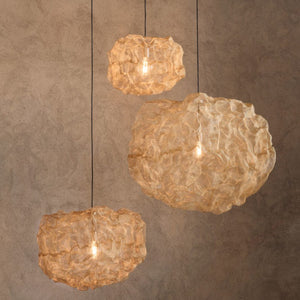 Artistic Mesh Pendant | Brass