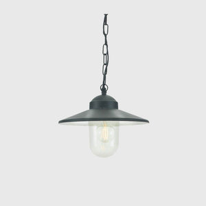 Black Scandinavian Exterior Chain Pendant - Lighting Collective