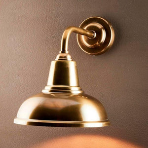 Brass Curved Bracket Wall Light | Lighting Collective