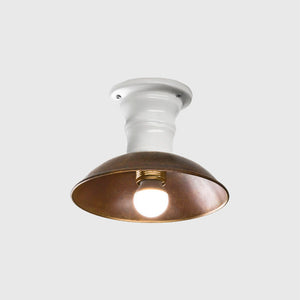 Ceramic and Brass Ceiling Light